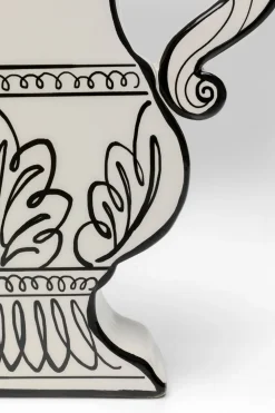 Wazony*KARE Design Wazon Ceramiczny Z Uchwytami Biały 23x24 Cm