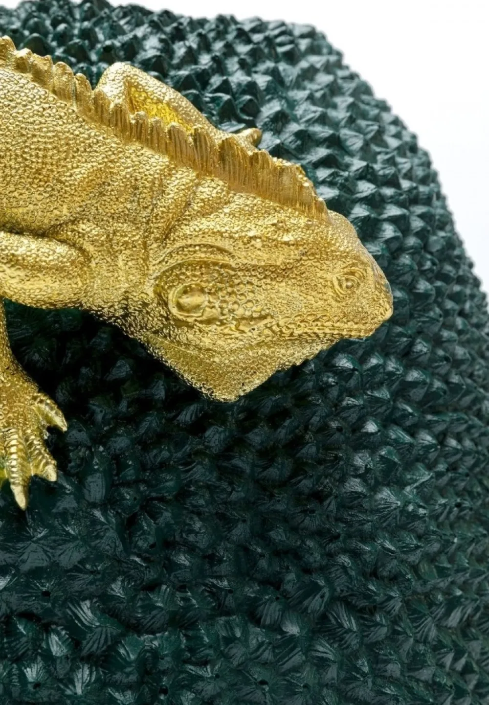 Wazony*KARE Design Wazon Chameleon Jack Fruit Ø39x39 Cm Zielono-złoty