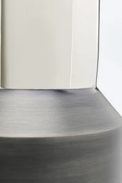 Wazony*KARE Design Wazon Czarno-srebrny Aluminium Ø20x51 Cm