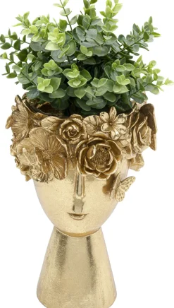 Wazony*KARE Design Wazon Dekoracyjny Flowercrown 20x31 Cm Złoty
