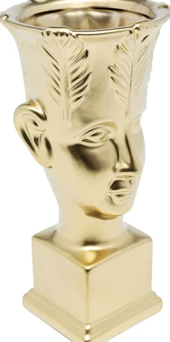 Wazony*KARE Design Wazon Dekoracyjny Rosto Ø12x25 Cm Złoty