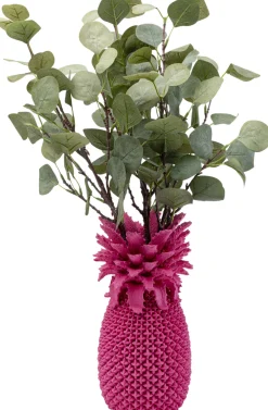 Wazony*KARE Design Wazon Dekoracyjny Różowy Ananas Ø15x30 Cm