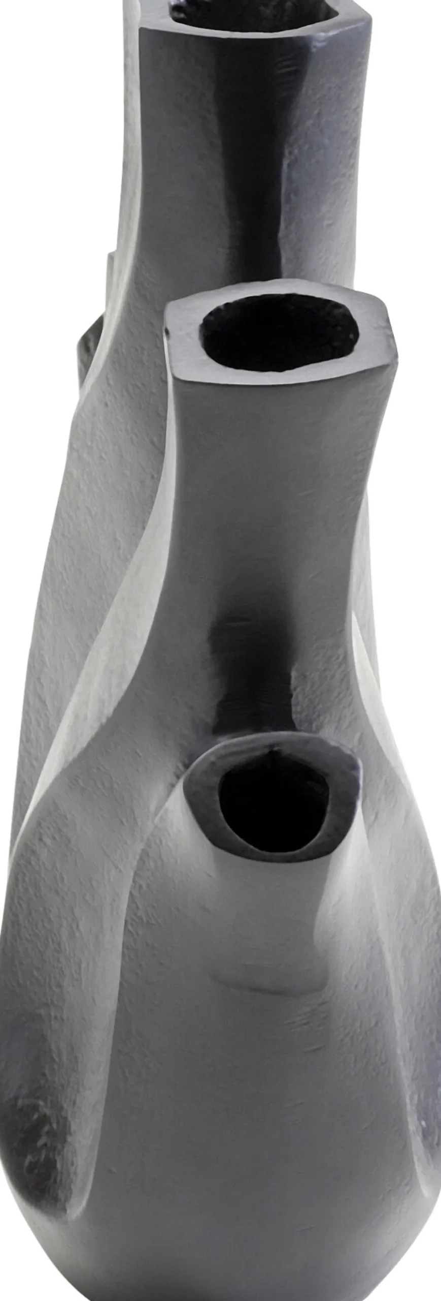 Wazony*KARE Design Wazon Do Salonu Czarny Z Aluminium 19x25 Cm