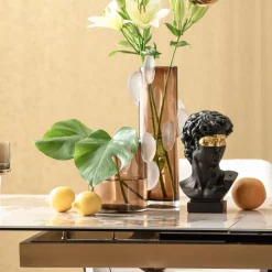 Wazony*KARE Design Wazon Nowoczesny Do Salonu Szklany Brązowy 46 Cm
