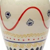 Wazony*KARE Design Wazon Z Ceramiki Boho Kolorowe Wzory Ø20x37 Cm