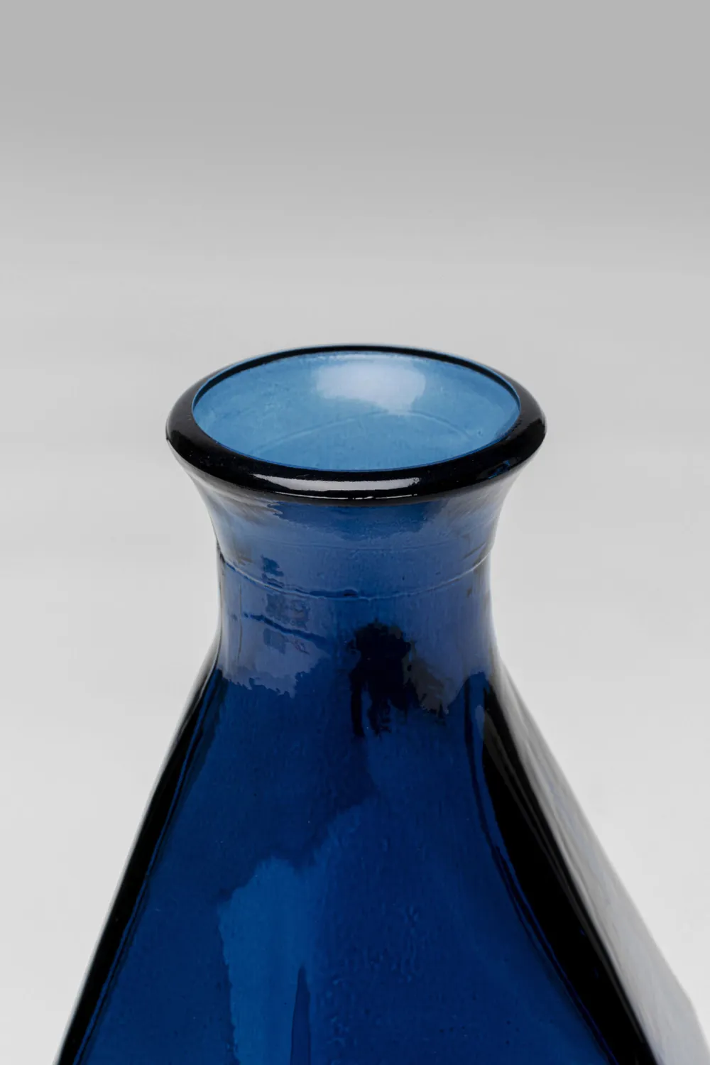 Wazony*KARE Design Wazon Ze Szkła Z Recyklingu Niebieski 13x31 Cm