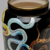 Wazony*KARE Design Wazon Z Porcelany Motyw Węży Ø19x40 Cm