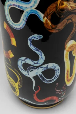 Wazony*KARE Design Wazon Z Porcelany Motyw Węży Ø19x40 Cm