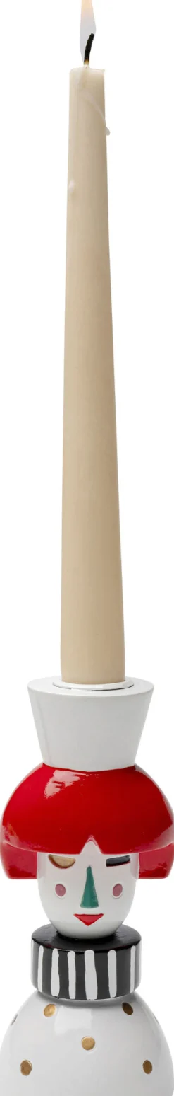 Świeczniki*KARE Design Świecznik Kolorowy Dama Na świecę Stożkową 16 Cm
