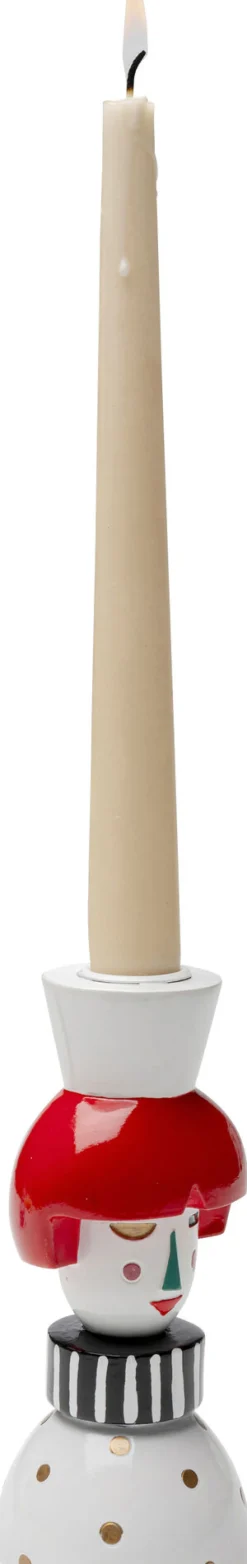 Świeczniki*KARE Design Świecznik Kolorowy Dama Na świecę Stożkową 16 Cm