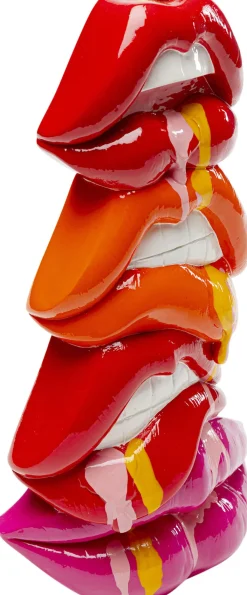 Świeczniki*KARE Design Świecznik Kolorowy Nowoczesny Usta 17x30 Cm