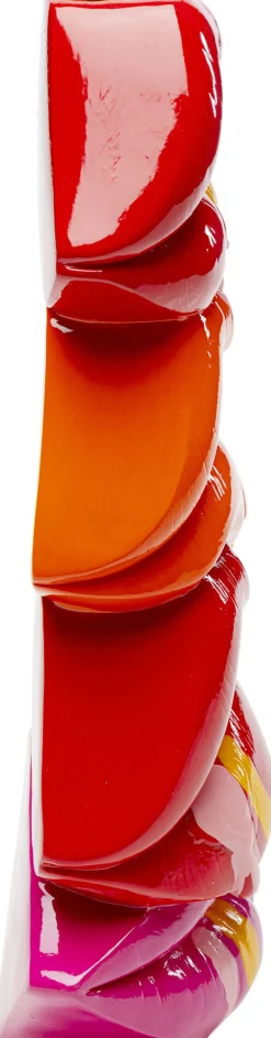 Świeczniki*KARE Design Świecznik Kolorowy Nowoczesny Usta 17x30 Cm