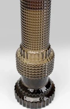 Świeczniki*KARE Design Świecznik Marvelous Duo Ø12x49 Cm Fioletowo-szary