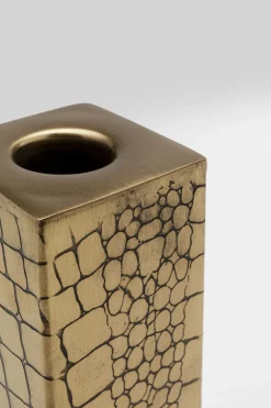 Świeczniki*KARE Design Świecznik Stalowy Złoty Na 1 świecę 15 Cm