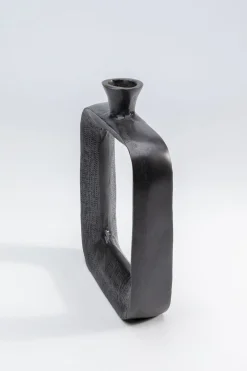 Świeczniki*KARE Design Świecznik Tanu 20x30 Cm Aluminium Czarny
