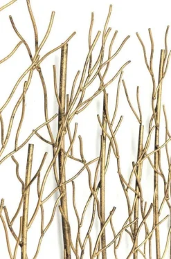 Wieszaki Ścienne*KARE Design Wieszak Bush 89x83 Cm Czarno-złoty