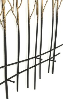 Wieszaki Ścienne*KARE Design Wieszak Bush 89x83 Cm Czarno-złoty