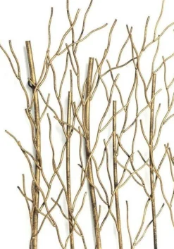 Wieszaki Ścienne*KARE Design Wieszak Bush 89x83 Cm Czarno-złoty