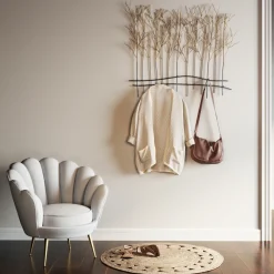 Wieszaki Ścienne*KARE Design Wieszak Bush 89x83 Cm Czarno-złoty