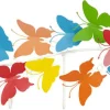 Wieszaki Ścienne*KARE Design Wieszak ścienny Colorful Butterflies 79x31 Cm Kolorowy