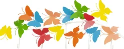 Wieszaki Ścienne*KARE Design Wieszak ścienny Colorful Butterflies 79x31 Cm Kolorowy
