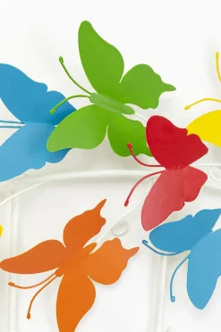 Wieszaki Ścienne*KARE Design Wieszak ścienny Colorful Butterflies 79x31 Cm Kolorowy