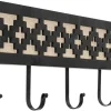 Wieszaki Ścienne*KARE Design Wieszak ścienny Czarno-naturalny Drewno I Stal 60x20 Cm