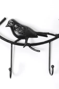 Wieszaki Ścienne*KARE Design Wieszak ścienny Czarny Stalowy Ptaki 71 Cm