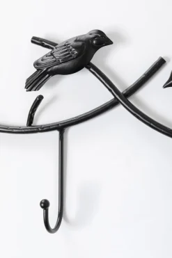 Wieszaki Ścienne*KARE Design Wieszak ścienny Czarny Stalowy Ptaki 71 Cm
