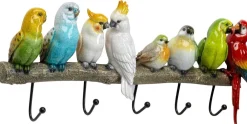Wieszaki Ścienne*KARE Design Wieszak ścienny Exotic Birds 54x24 Cm Kolorowy
