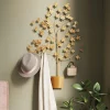 Wieszaki Ścienne*KARE Design Wieszak ścienny Leafline 93x158 Cm Złoty