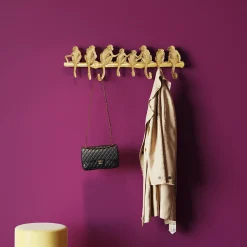 Wieszaki Ścienne*KARE Design Wieszak ścienny Monkey Hook 70x22 Cm Złoty