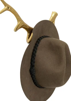 Wieszaki Ścienne*KARE Design Wieszak ścienny Stalowy Złote Poroże 35 Cm