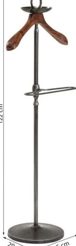 Wieszaki Stojące*KARE Design Wieszak Stojący Cosmopolitan 54x122 Cm Drewniano-czarny