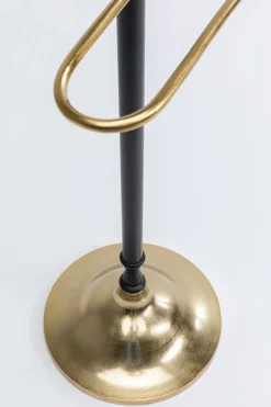 Wieszaki Stojące*KARE Design Wieszak Stojący Na Garnitur Czarno-złoty Stal I Aluminium 130 Cm