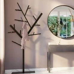 Wieszaki Stojące*KARE Design Wieszak Stojący Technical Tree 95x200 Cm Czarny