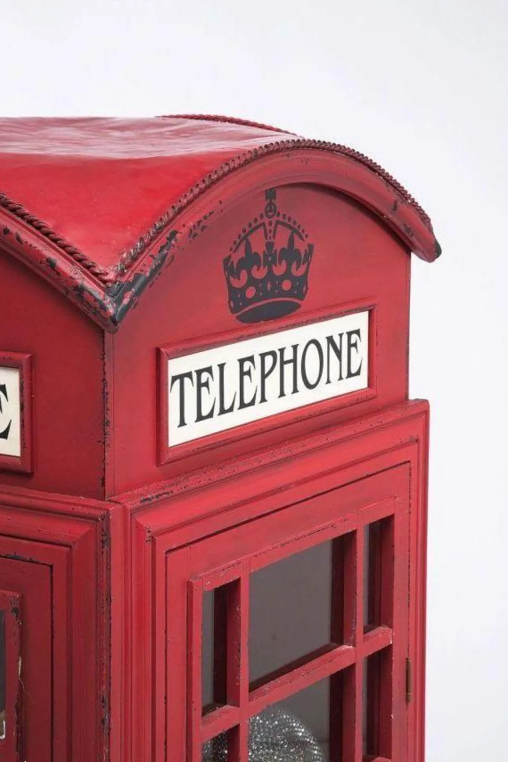 Witryny*KARE Design Witryna London Telephone 140x53 Cm Czerwona
