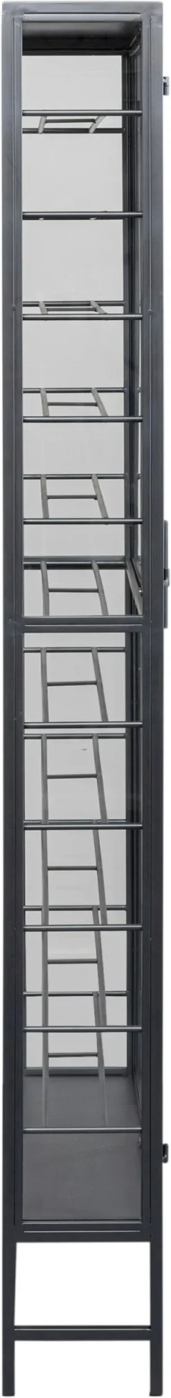 Witryny*KARE Design Witryna Na Wina Loft 2-drzwiowa Stal I Szkło 75x180 Cm