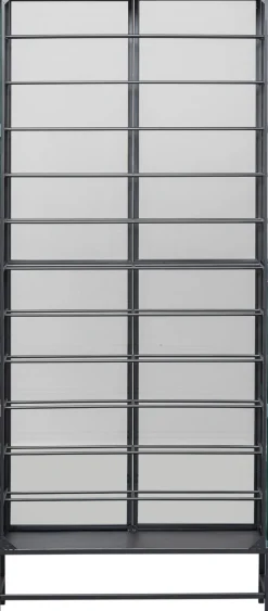Witryny*KARE Design Witryna Na Wina Loft 2-drzwiowa Stal I Szkło 75x180 Cm