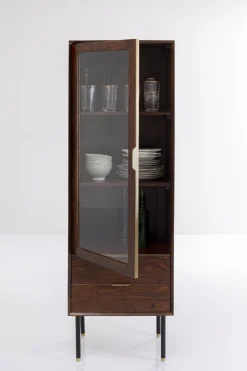 Witryny*KARE Design Witryna Ravello 55x170 Cm Sheesham Brązowa