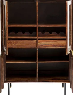 Witryny*KARE Design Witryna Ravello 100x140 Cm Sheesham Brązowa