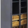 Witryny*KARE Design Witryna Refugio 60x156 Cm Antracytowa
