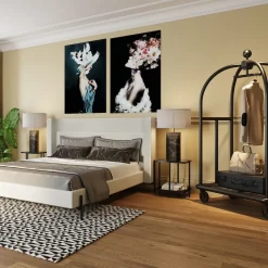 Wieszaki Stojące*KARE Design Wózek Na Bagaże Vegas 105x186 Cm Czarny