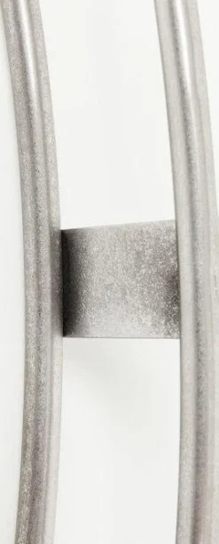 Zegary*KARE Design Zegar ścienny Clip Ø60cm Srebrny