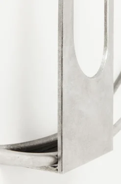 Zegary*KARE Design Zegar ścienny Clip Ø60cm Srebrny