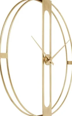 Zegary*KARE Design Zegar ścienny Clip ∅107 Cm Złoty