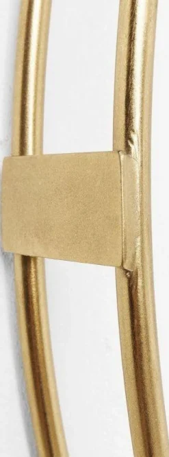 Zegary*KARE Design Zegar ścienny Clip ∅107 Cm Złoty