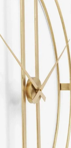 Zegary*KARE Design Zegar ścienny Clip ∅107 Cm Złoty