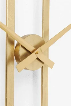 Zegary*KARE Design Zegar ścienny Clip ∅107 Cm Złoty