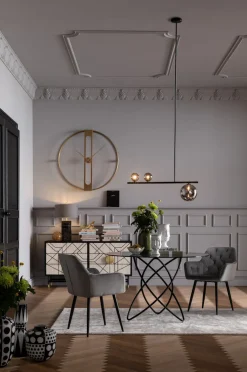 Zegary*KARE Design Zegar ścienny Clip ∅107 Cm Złoty